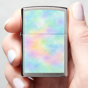 Pastel Watercolor Dream – Soft Rainbow Gradient  Zippo Lighter