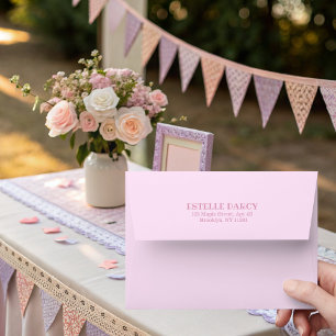 Pastel Watercolor Dreamcatcher Baby Shower Envelope