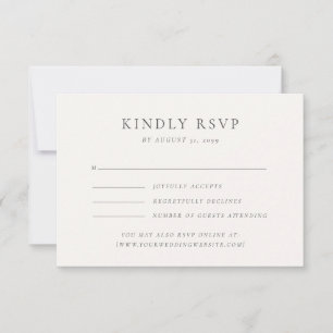 Pastel Watercolor Floral Wedding RSVP Card