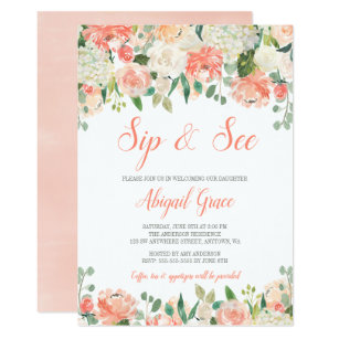 sip and see invitations zazzle