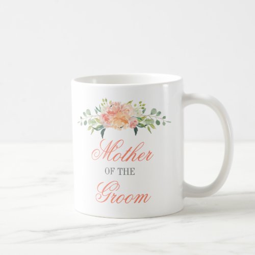Pastel Watercolor Flowers Mother of the Groom Coffee Mug