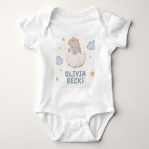 Pastel Watercolor Illustrative Baby Shower Bodysuit