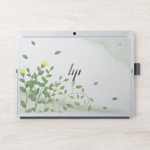 Pastel Watercolor leavesHP Elite x2 1013 G3 HP Laptop Skin