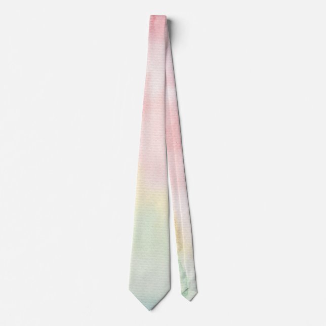 Pastel Watercolor Neck Tie (Front)