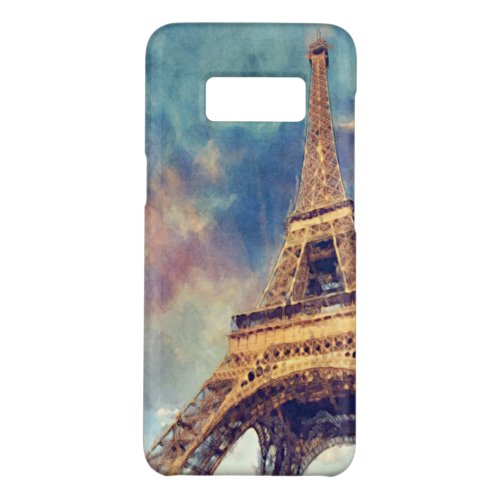 Pastel Watercolor Paris Eiffel Tower Art Painting Case_Mate Samsung Galaxy S8 Case