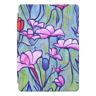Pastel Watercolor Pink Flowers iPad Pro Cover