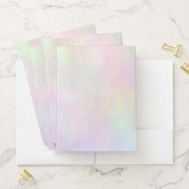 Pastel Watercolor Pocket Folder (In Situ)