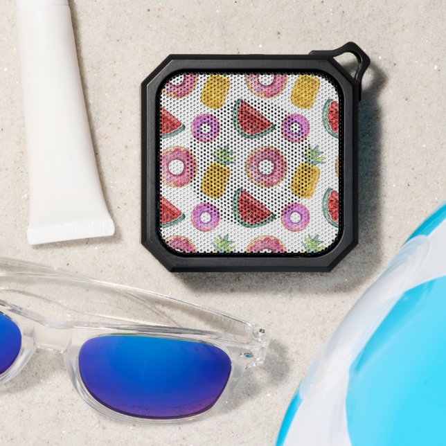 Pastel Watercolor Pool Float Pattern Bluetooth Speaker (Insitu(Beach))