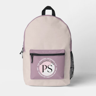 Pastel Watercolor Promotional & Corporative travel Printed Backpack