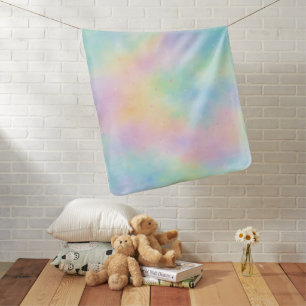 Pastel Watercolor Rainbow Baby Blanket Soft