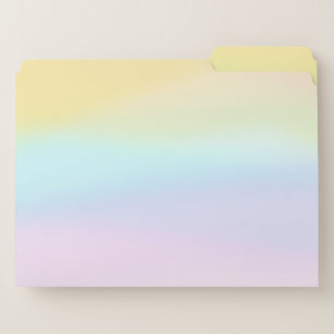 Pastel Watercolor Spring Yellow Blue Pink Purple File Folder