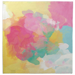 Pastel Watercolors Napkin