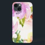 Pastel Watercolour Flowers iPad Mini Case<br><div class="desc">Pretty and elegant watercolor illustration of blush and lilac flowers. This iPad case is customizable. Similar items are available in my store.</div>