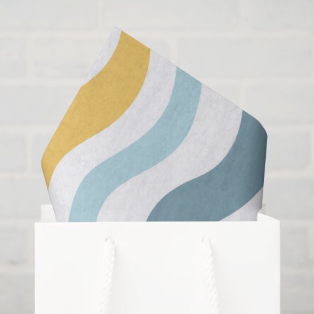 Pastel Wavy Lines  Tissue Paper (Gift Bag)
