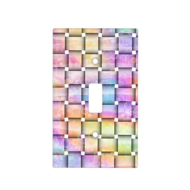Pastel Weave LIGHT SWITCH COVER (Front)