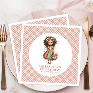 Pastel Whimsical Cute Fairy 2nd Birthday Party  Paper Dinner Napkins