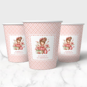Pastel Whimsical Cute Fairy 7th Birthday Paper Cup
