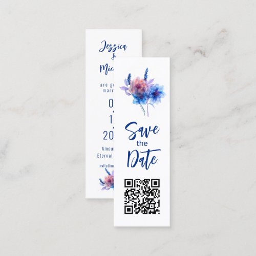 Pastel Whispers Meadow Bookmark Save The Date Calling Card
