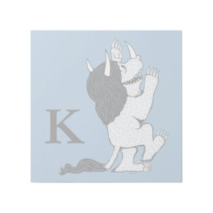 Pastel Wild Thing Add Your Initial Gallery Wrap