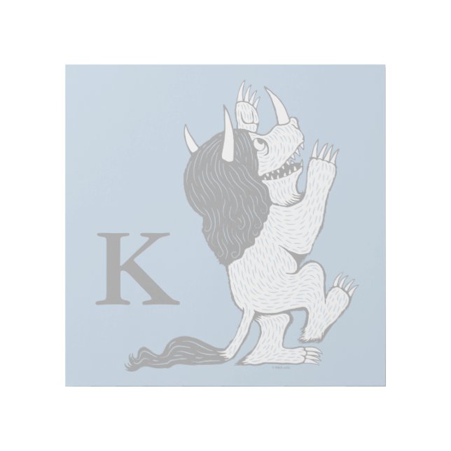 Pastel Wild Thing | Add Your Initial Gallery Wrap (Front)