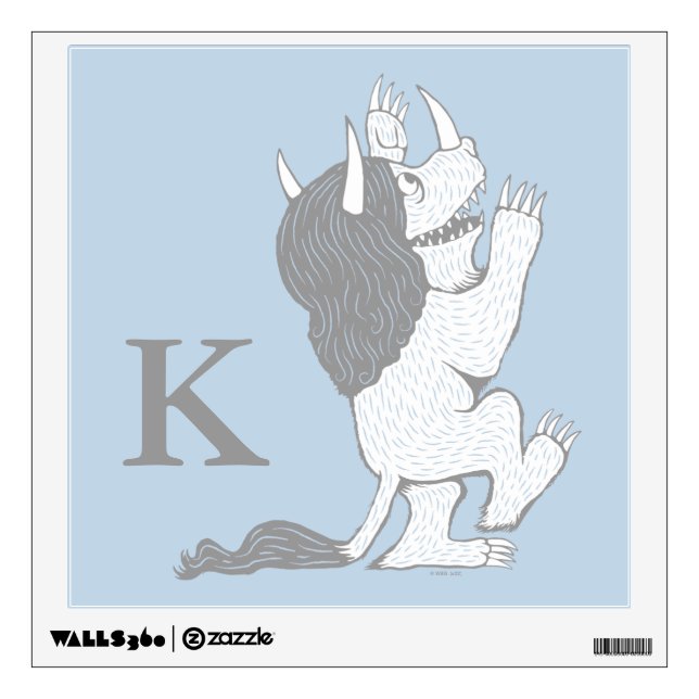 Pastel Wild Thing | Add Your Initial Wall Decal (Front)