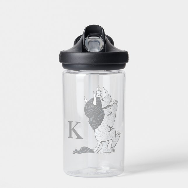 Pastel Wild Thing | Add Your Initial Water Bottle (Front)
