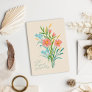 Pastel Wildflower Bouquet Sympathy Card