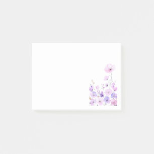 Pastel Wildflower Garden Soft Floral Bloom Post-it Notes