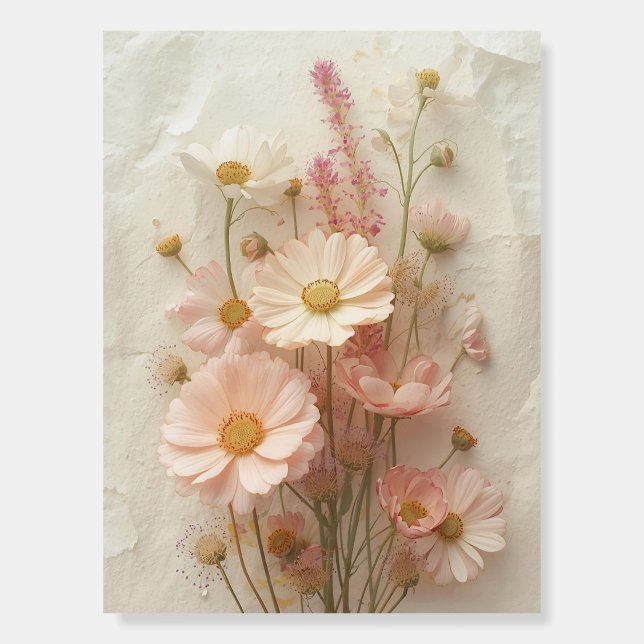 Pastel Wildflower Vintage Cottagecore Poster (Front)