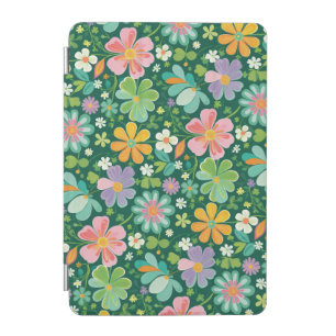 Pastel Wildflowers In Pink Purple Orange And Green iPad Mini Cover
