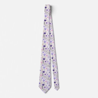 Pastel Wildflowers  Neck Tie