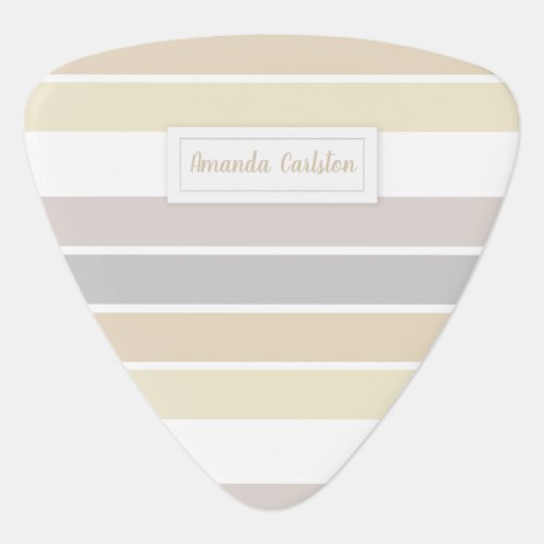 Pastel Winter Color Palette Calligraphy Script Guitar Pick