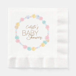 Pastel Winter Wonderland Baby Shower Napkins