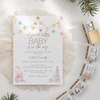 Pastel Winter Wonderland Sweet Little Baby Shower