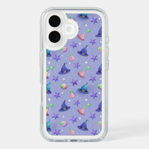 Pastel Witch Hats – Cute Kawaii Halloween Pattern iPhone 16 Case