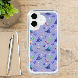 Pastel Witch Hats – Cute Kawaii Halloween Pattern iPhone 16 Case