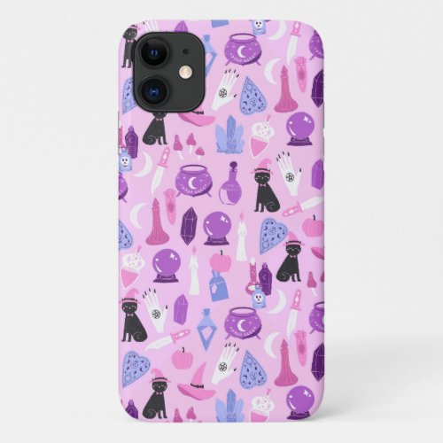 Pastel Witch pattern cute iPhone 11 Case