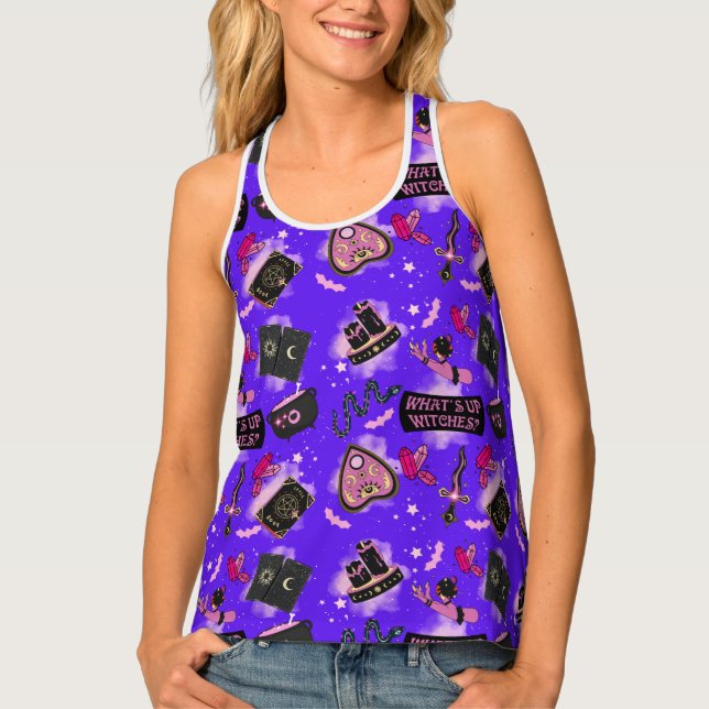 Pastel Witch Tank Top – Kawaii Witchcore (Front)