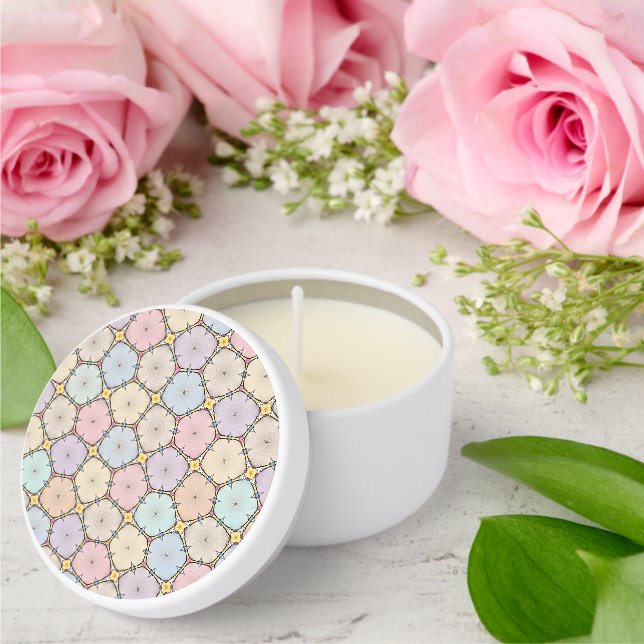 Pastel Wood Slices Mini Candle Favors (Insitu (Wedding))