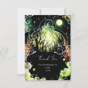 Pastel Woodland Baby Shower  Thank You Card