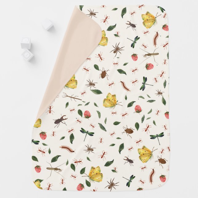 Pastel Woodland Nursery Country Baby  Baby Blanket (In Situ)