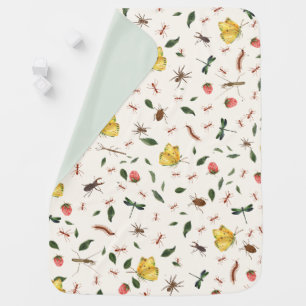 Pastel Woodland Nursery Country Baby  Blanket