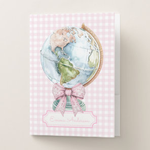 Pastel World Map | Geography Subject Pocket Folder
