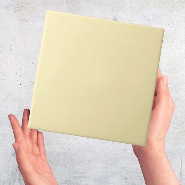 Pastel Yellow Color Tile (plain pastel yellow solid color modern ceramic tiles)
