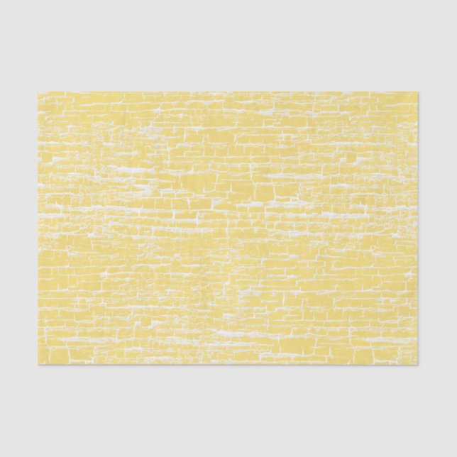 Pastel Yellow Crackle Tissue Paper (Front)