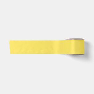 Pastel Yellow Custom 3" Wide Satin Ribbon