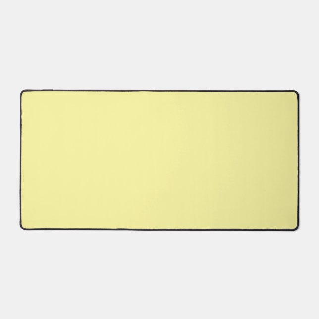 Pastel Yellow CUSTOMIZABLE Desk Mat (Front)