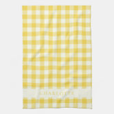 Pastel Buffalo Check Kitchen Towels