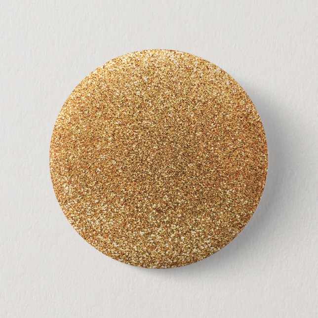 Pastel yellow glitter pinback button (Front)