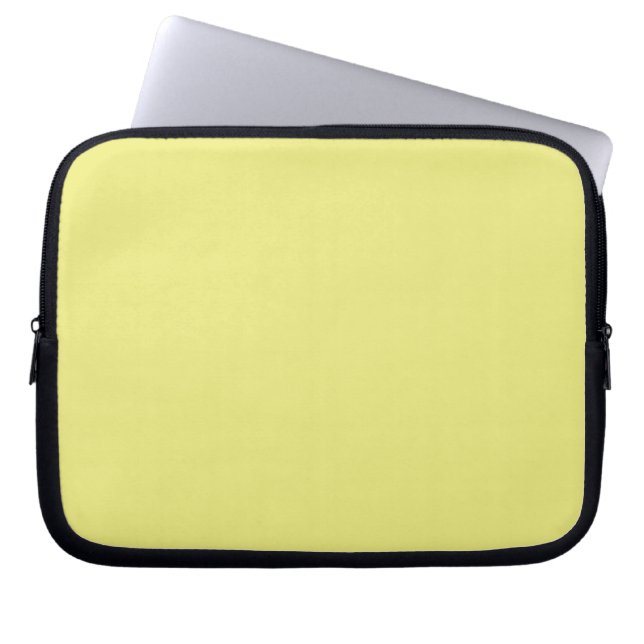 Pastel Yellow Laptop Sleeve (Front)